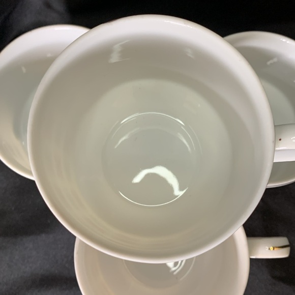 Set of 4 Rossini Ceramic gray, pink, black and white Tea cups - Picture 4 of 12